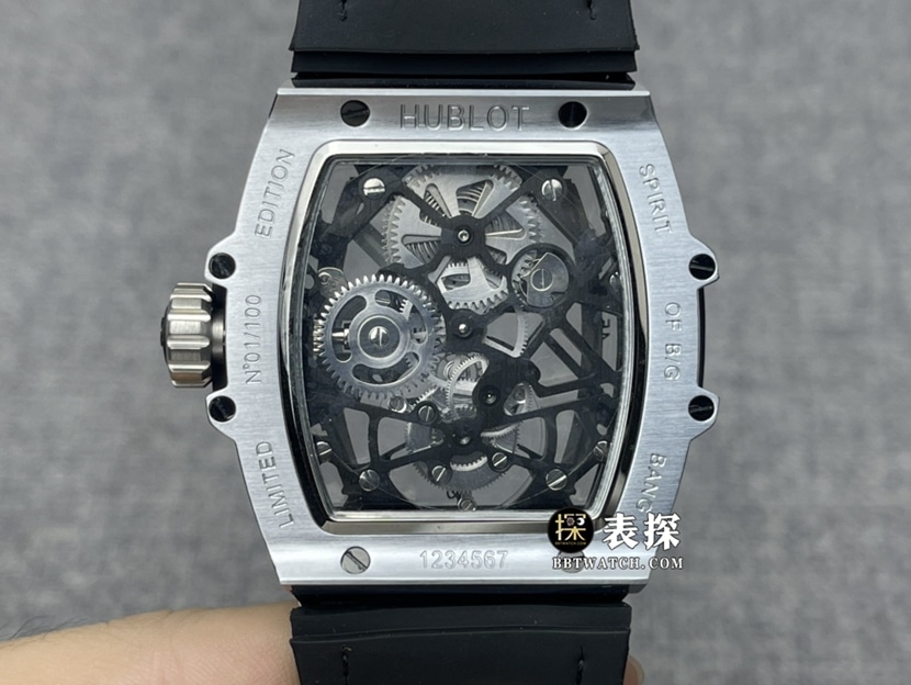 JB MASTERPIECE Hublot1:1replica watch hollow plate tourbillon rubber model 906movement picture