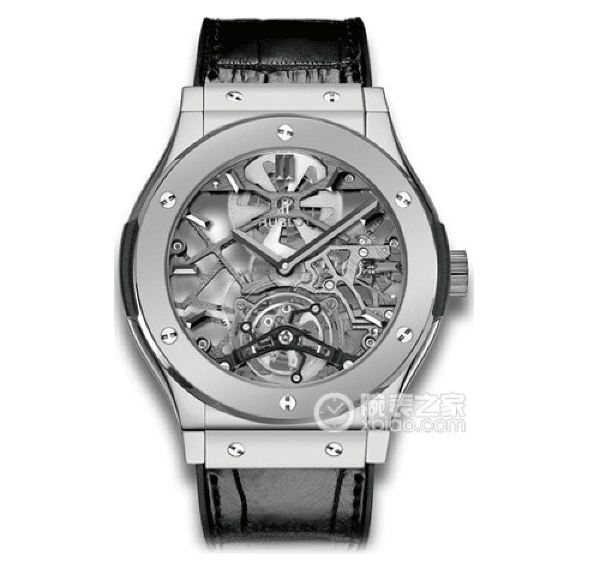 JB Classic Fusion Hublot collectible watches skeleton disk tourbillon rubber model 505.TX.0170.LR