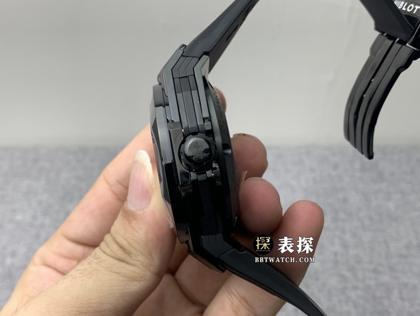 HBHublot watch men's watch ceramic hollow plate rubber model pictures and prices side live photo