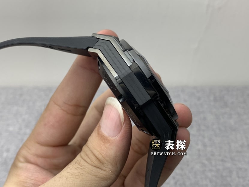 HBHublot watch men's watch ceramic hollow plate rubber model pictures and prices side live photo