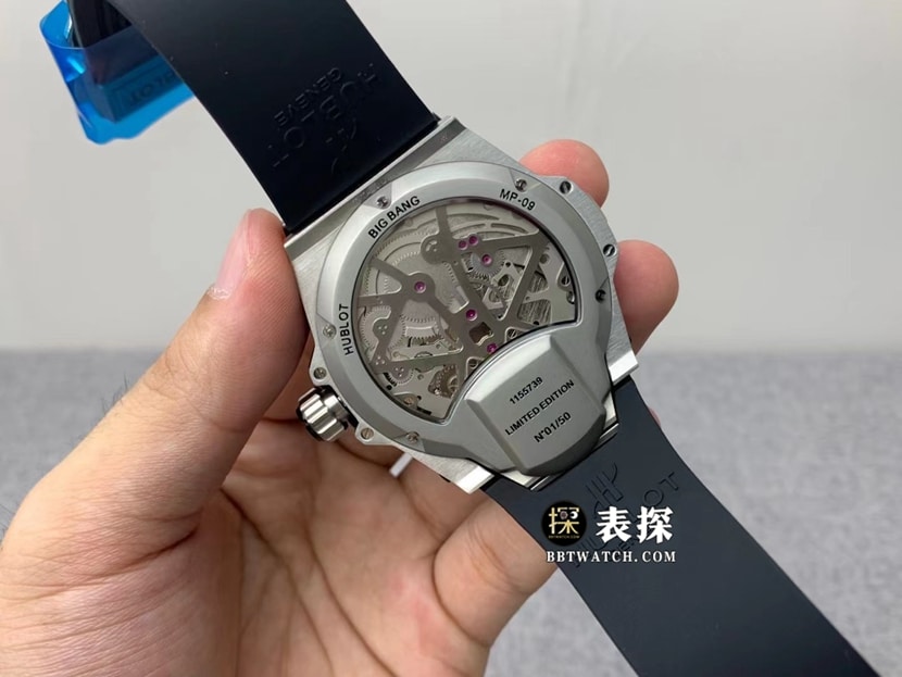 Hublot1:1replica watch hollow panda dial tourbillon rubber model 909.NX.1120.RXmovement picture