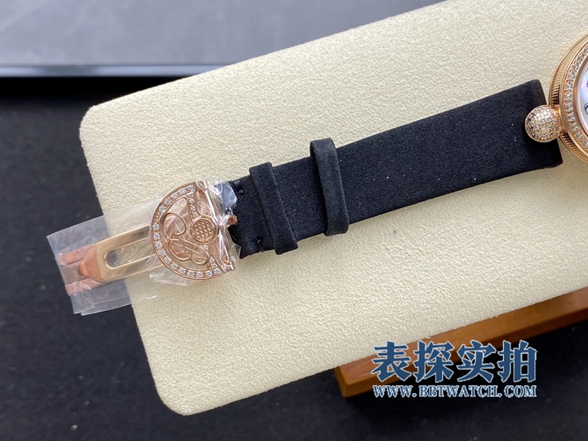 Queen of Naples Breguet watch natural mother-of-pearl disc rose gold diamond silk bracelet bracelet8928BR/5W/844 DD0Dclasp picture