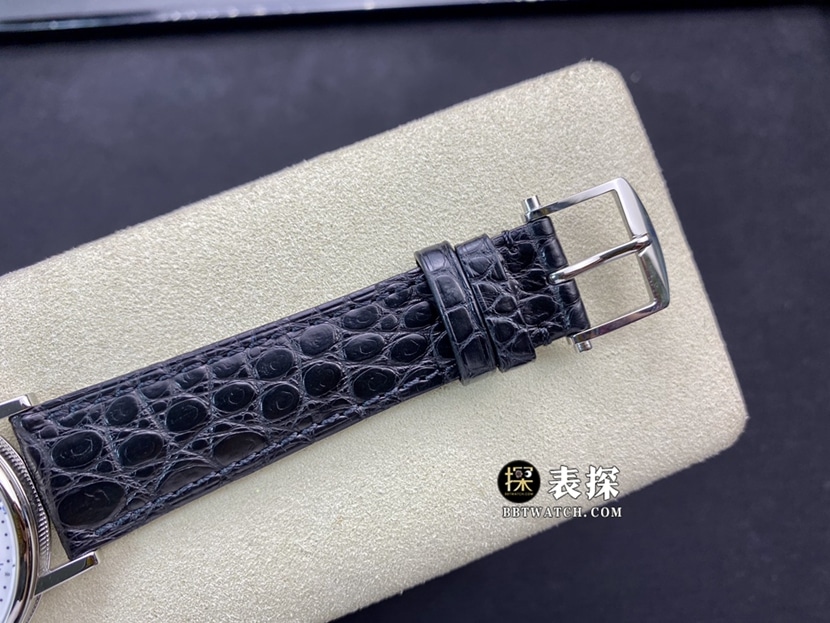 MKS classic Breguet watch silver white dialleather strap model 5177BB/29/9v6clasp picture