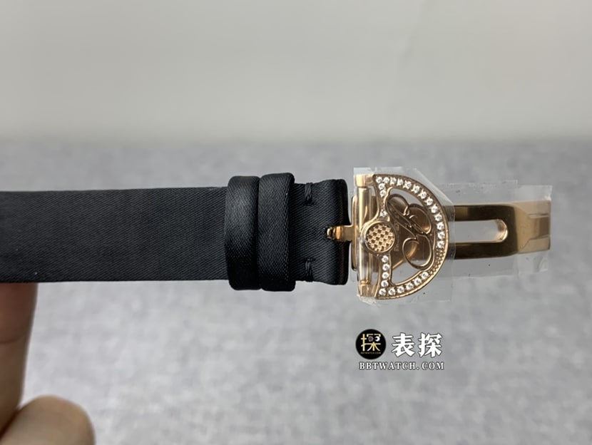 ZF Queen of Naples Breguet watch silver and white mother-of-pearl plate rose goldleather strap model clasp picture