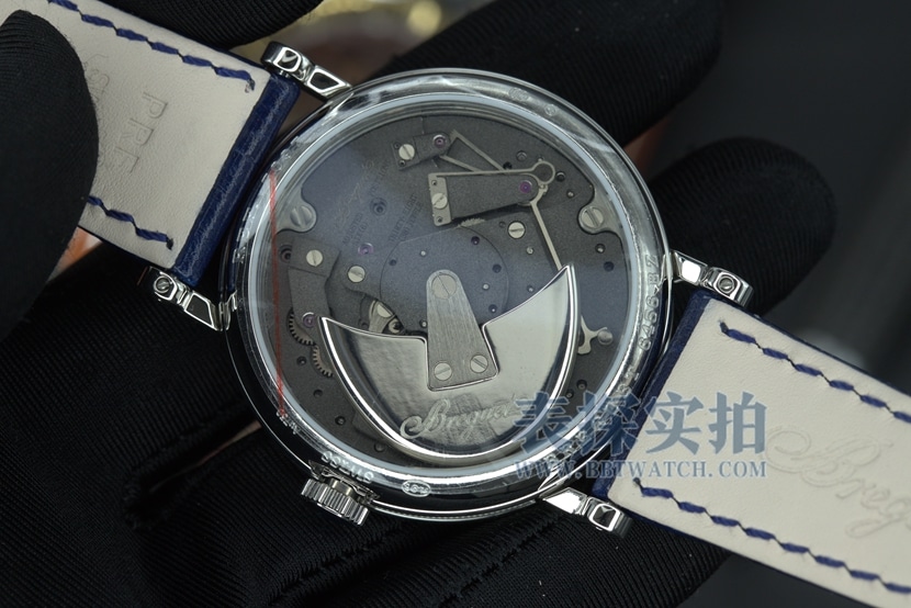 ZF Breguet watch blue gold engraved dialleather strap model 7097BB/GY/9WUmovement picture