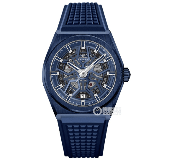 LF DEFY Zenith collectible watches blue skeletonized mechanical rubber model 49.9003.670/51.R793