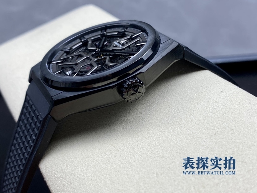 LF men's Zenith 1:1replica watch hollow mechanical watch 49.9000.670/78.R782 side view