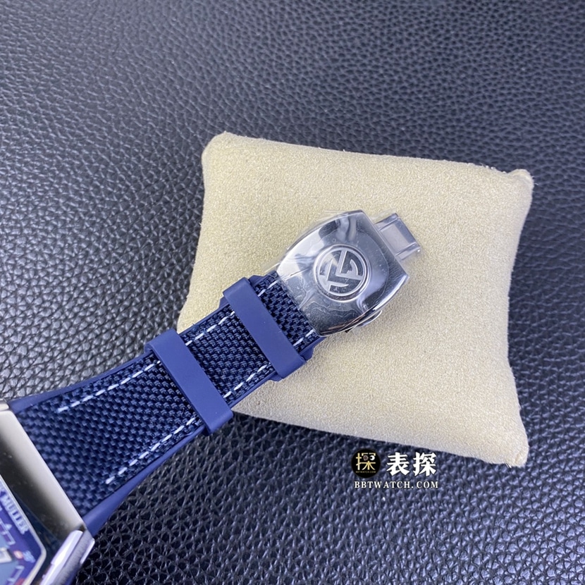 ZFV45 series Frank Muller watch blue dialleather strap model SC DT YACHTING OGclasp picture
