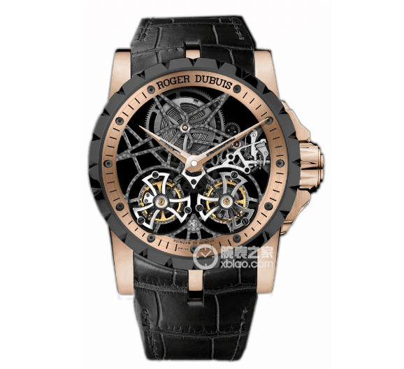 YS King Roger Dubuis watch rose gold hollow double flying tourbillonRDDBEX0283