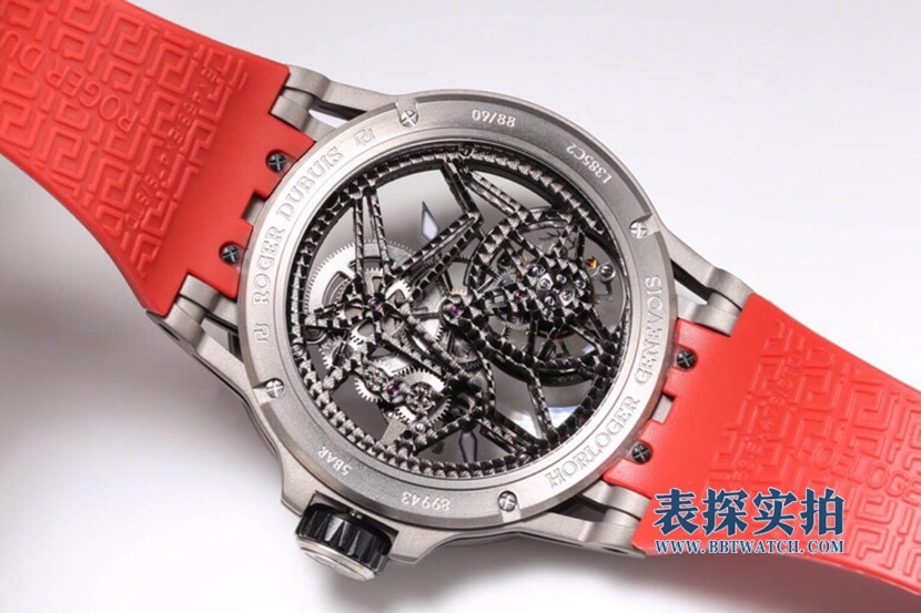 BBR King Roger Dubuis watch tourbillon mechanical RDDBEX0479 red bottom cover picture