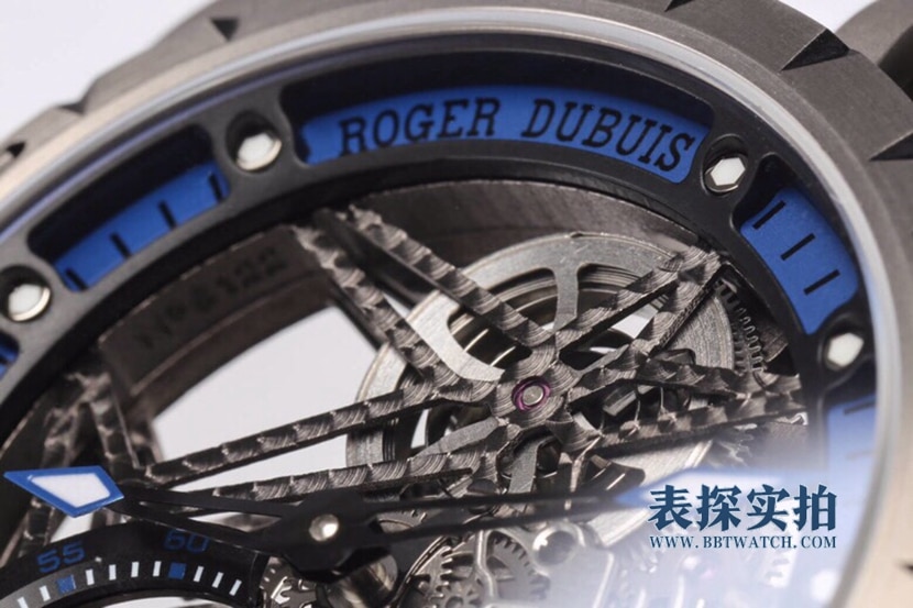 BBR King Roger Dubuis 1:1replica watch hollow tourbillon mechanical watch white RDDBEX0479detail shots