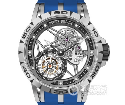 BBR King Roger Dubuis collectible watches Skeleton Disk Tourbillon Blue Rubber RDDBEX0479