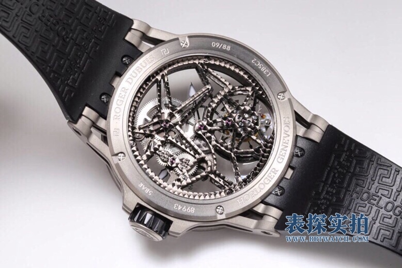 BBR King Roger Dubuis watch titanium steel hollow rubber model RDDBEX0479 bottom cover picture