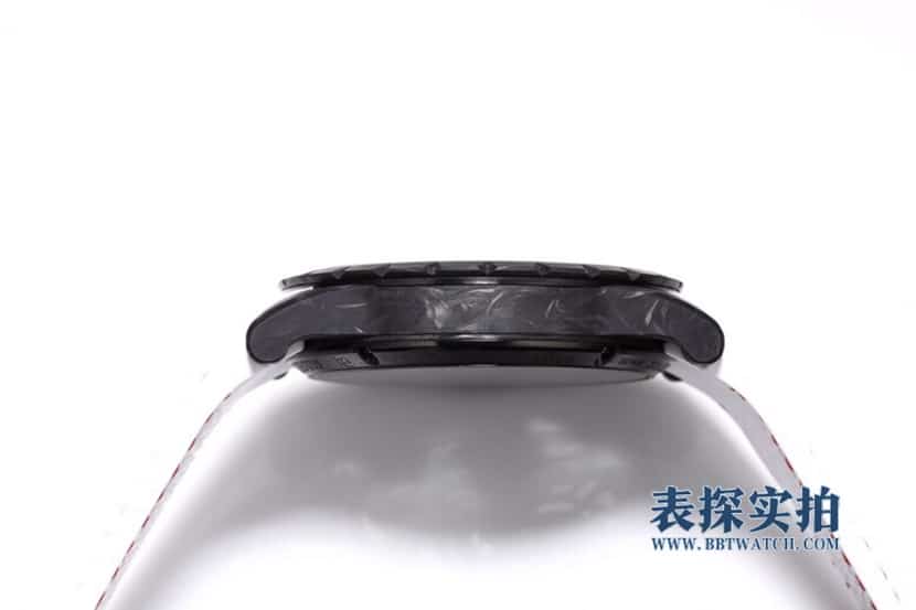 BBR King Roger Dubuis watch hollow plate tourbillon rubber model DBEX0577 side view