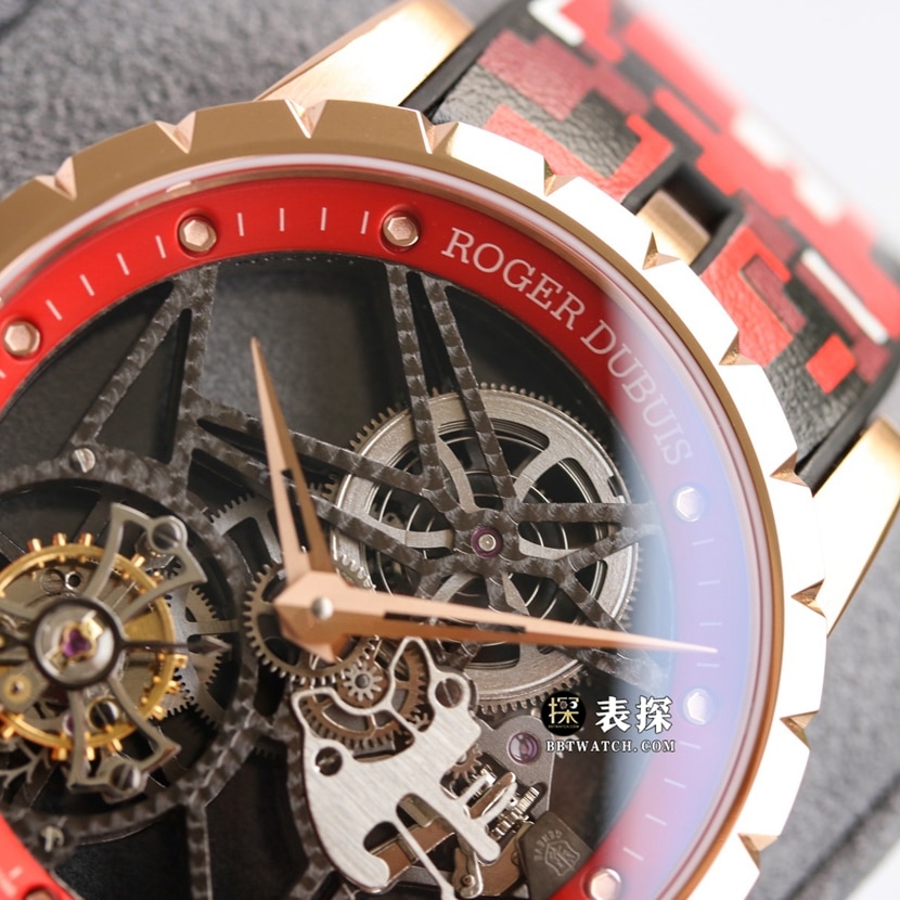 BBR King Roger Dubuis watch hollow disc rubber model RDDBEX0938 front view