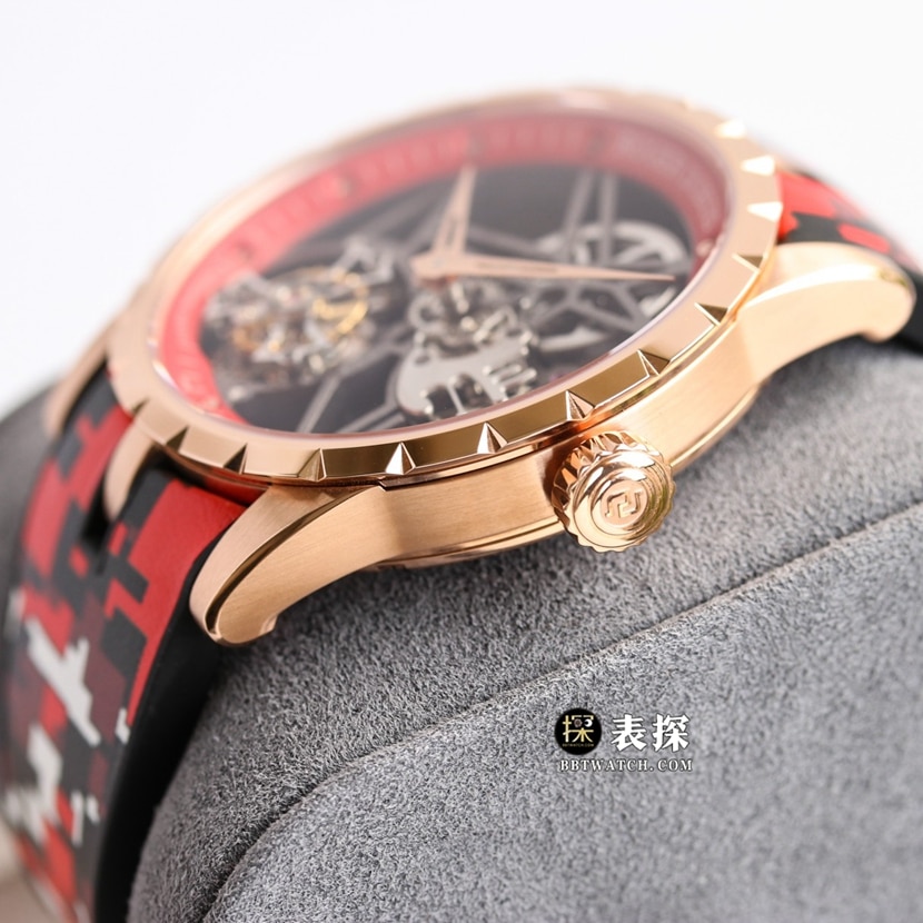 BBR King Roger Dubuis watch hollow disc rubber model RDDBEX0938 side view