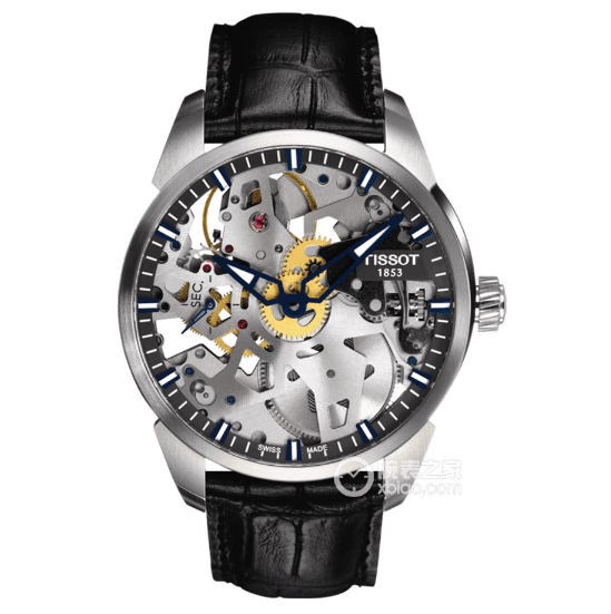 LG Tissot Skeleton Tissot collectible watches silver gray skeleton disk strap models T070.405.16.411.00
