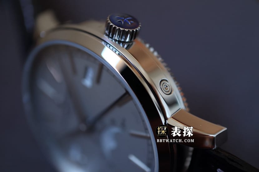 MX inherited Vacheron Constantin1:1replica watch gray plate leather strap model 4010T/000P-B345side live photo