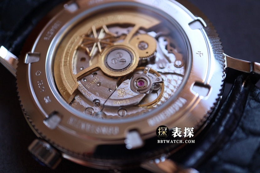 MX inherited Vacheron Constantin1:1replica watch gray plate leather strap model 4010T/000P-B345caseback live photo