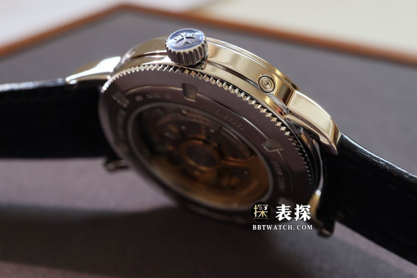 MX inherited Vacheron Constantin1:1replica watch men's dark gray plate leather strap model 4010T/000G-B740side live photo