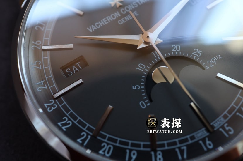MX inherited Vacheron Constantin1:1replica watch men's dark gray plate leather strap model 4010T/000G-B740front live photo
