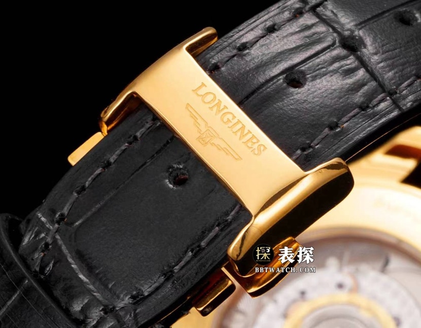 Watchmaking tradition Longines1:1replica watch gray plate leather strap model L2.793.6.73.2braceletlive photos