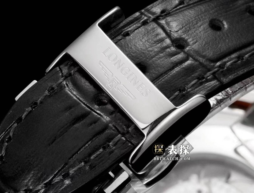 Watchmaking tradition Longines1:1replica watch men's silver dialleather strap model L2.793.4.73.2braceletlive photos