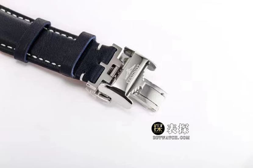 Sports Longines1:1replica watch men's blue dialleather strap model L3.812.4.93.2clasplive photos