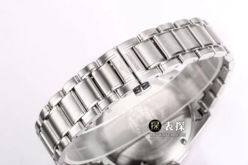 Sports Longines1:1replica watch men's black dialsteel bracelet model L3.812.4.53.6braceletlive photos