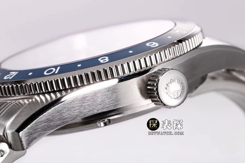 Pioneer Longines1:1replica watch blue dialsteel bracelet model L3.812.4.93.6side live photo