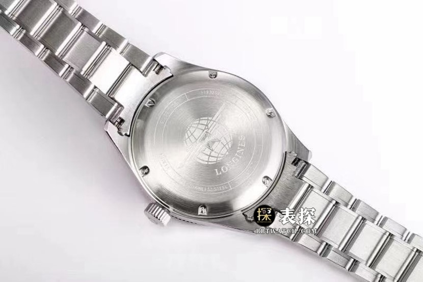 Pioneer Longines1:1replica watch blue dialsteel bracelet model L3.812.4.93.6caseback live photo