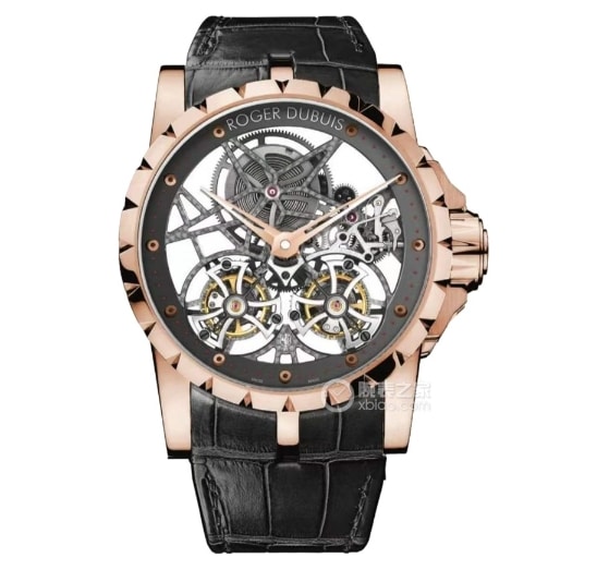 YS King Roger Dubuis collectible watches skeleton disk rose gold double tourbillon RDDBEX0283