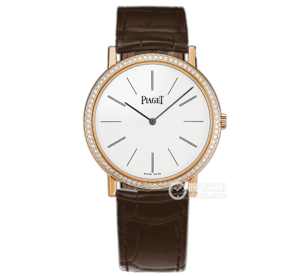 MKS Men's Piaget collectible watches White Plate Rose Gold and Diamonds Belt Model G0A36125