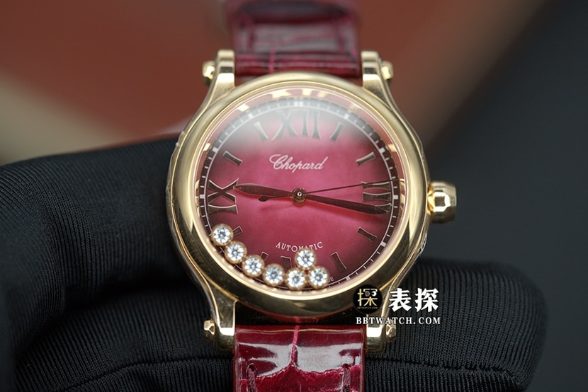 Chopard1:1replica watch,YF Happy Diamond replica watch,front live photo