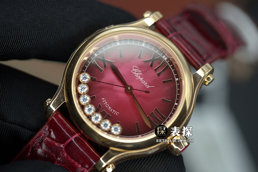 Chopard1:1replica watch,YF Happy Diamond replica watch,front live photo