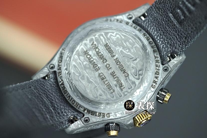 Diw factory Rolex men's universe chronograph Daytonatop-tier 1:1super watch gradient brown plate rubber caseback live photo