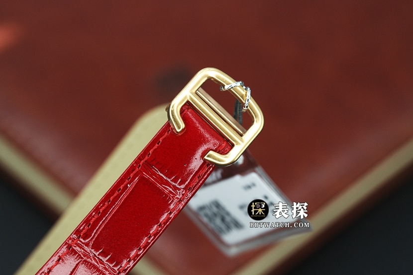 K3 blue balloon Cartier1:1replica watch silver gray plate rose gold diamond leather strap model WJBB0033clasplive photos