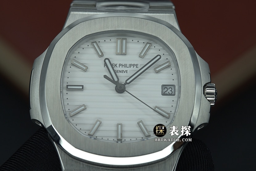 3K Nautilus Patek Philippe collectible watches silver and white disk steel belt model 5711/1A-011 front real picture