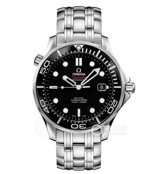 Original Seamaster Omega collectible watches black disk steel strap models 212.30.41.20.01.003
