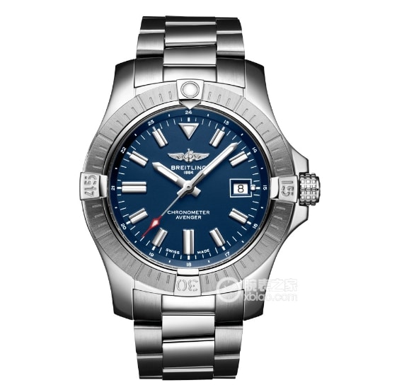 Avenger Breitling collectible watches Blue Plate Steel Strap Model A17318101C1A1
