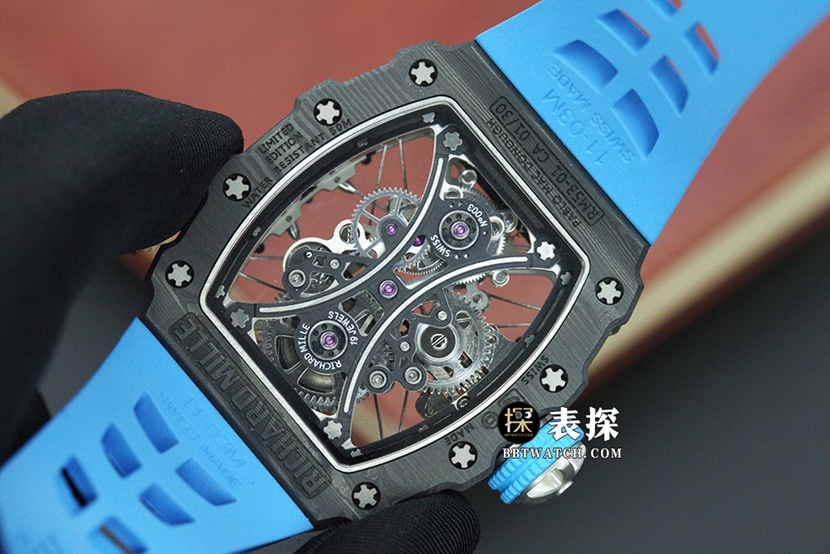 YSRM 53-01Richard Mille1:1replica watch hollow disc rubber model caseback live photo