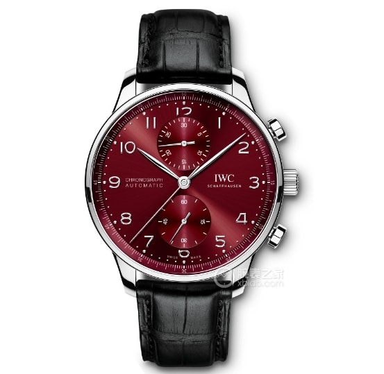 AZ Portugal Universal collectible watches Burgundy Red Panda Plate Belt Model IW371616