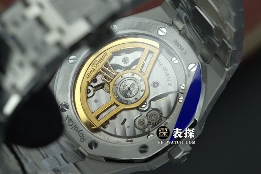 ZFRoyal OakAudemars Piguet1:1replica watch blue dialsteel bracelet model 15500ST.OO.1220ST.01caseback live photo
