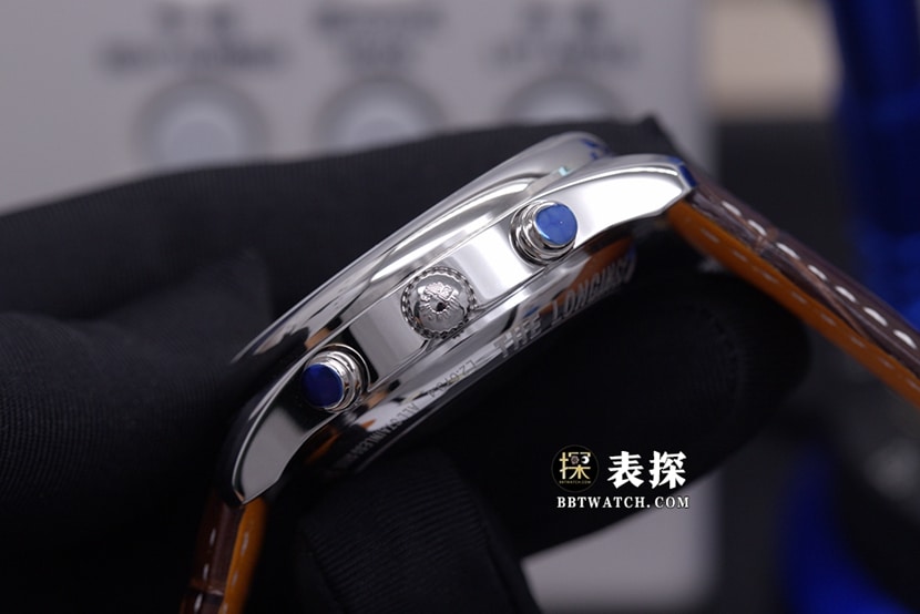 KL factory watch traditional Longines1:1replica watch silver dial wheat grain leather strap model L2.673.4.78.3side live photo