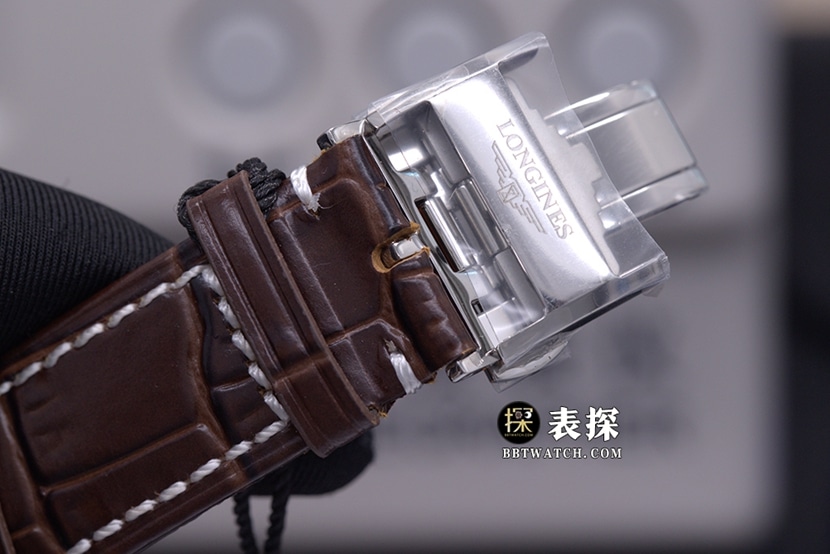 KL factory watchmaking traditional Longines1:1replica watch silver dial wheat grain leather strap model L2.673.4.78.3clasplive photos