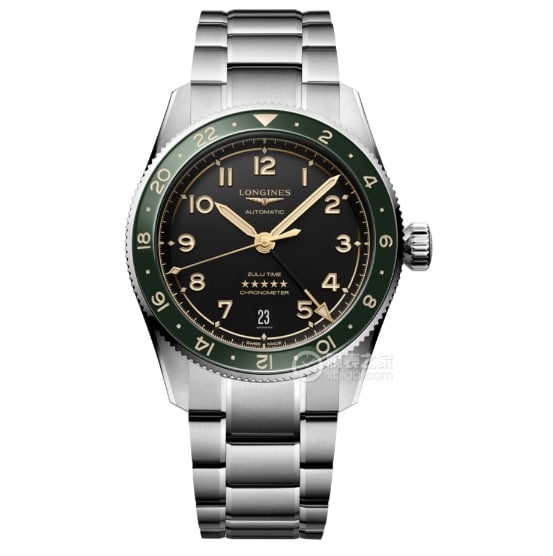 Sport Longines collectible watches carbon black disk steel strap models L3.812.4.63.6