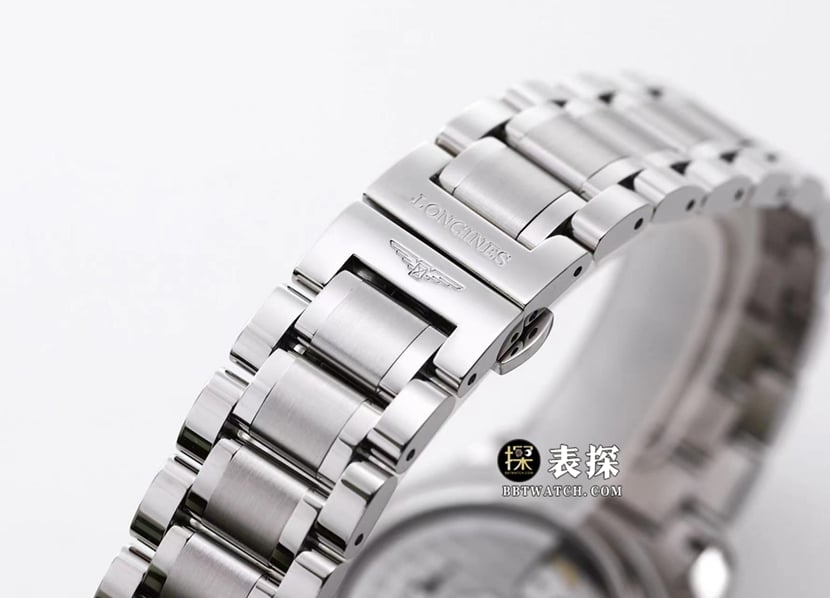 LGS watchmaking traditional Longines1:1replica watch silver dial wheat grain moon phasesteel bracelet model L2.673.4.78.6braceletlive photos