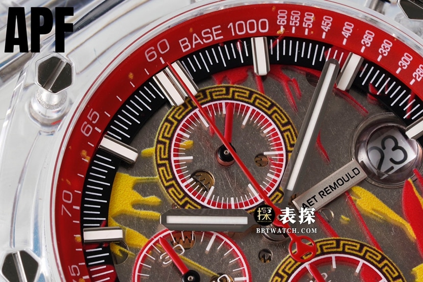 Audemars Piguet ceiling classic watch, apf offshore watch, front live photo