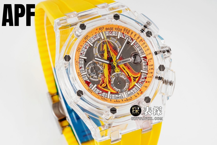 Audemars Piguet ceiling watch, APF Offshore watch, front real photo