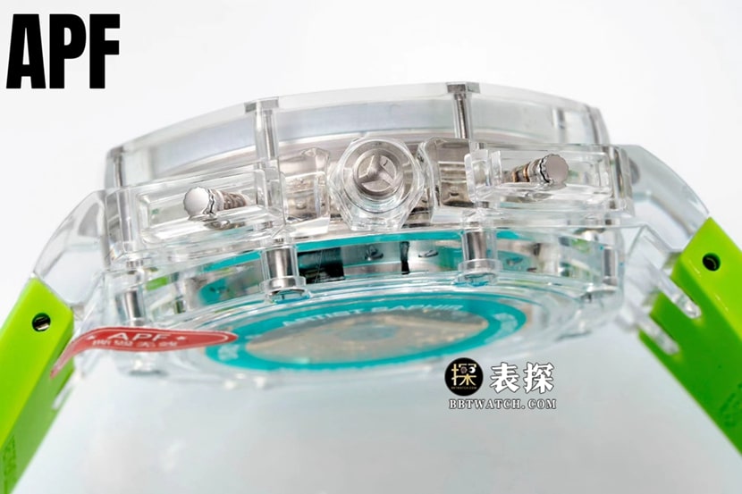 APF Offshore Audemars Piguet1:1replica watch game cube green rubber model side live photo